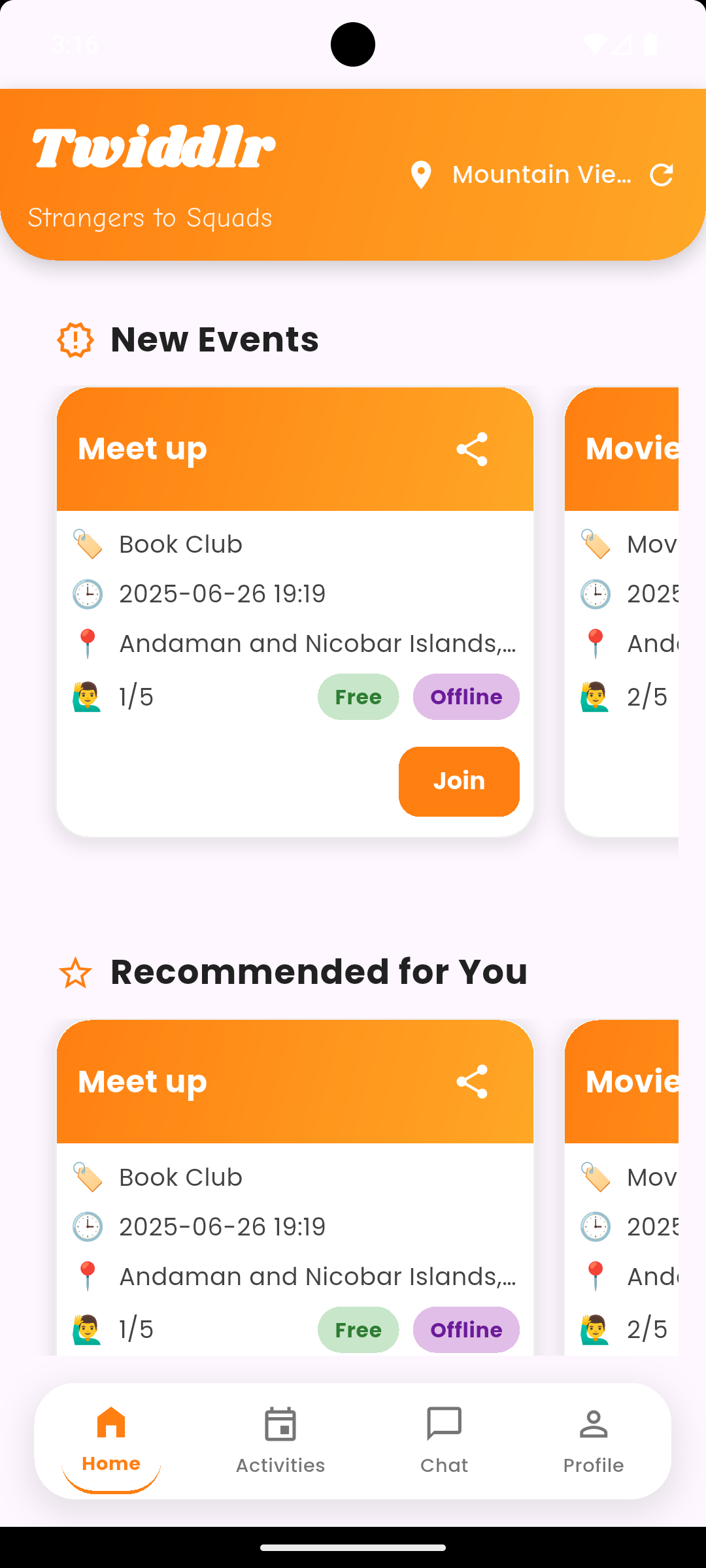 Dashboard Screenshot
